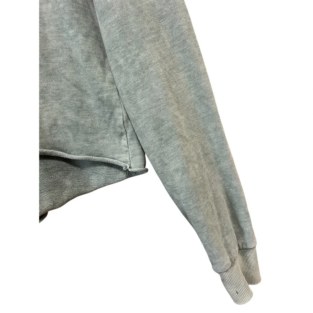 Wild Fable Womens Acid Wash Cropped Sweatshirt Pullover Top XS - Picture 2 of 5